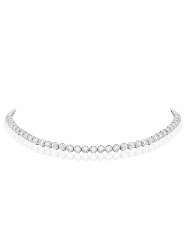 Big Charnell Studs Tennis Necklace
