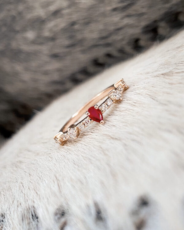 Fancy Valentine Ruby Ring