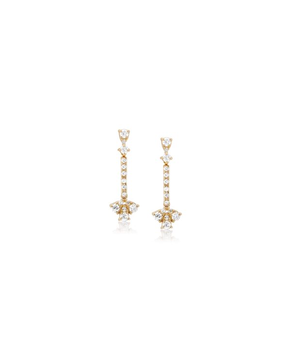 Strand Triple Pear Earrings