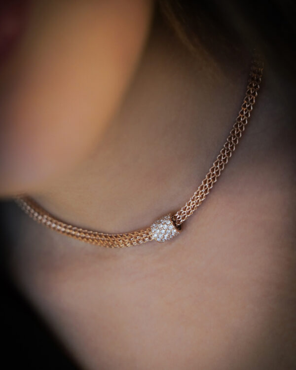 Bold Essential Choker Big Square Chain
