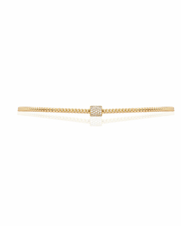 Bold Essential Choker Medium Square Chain