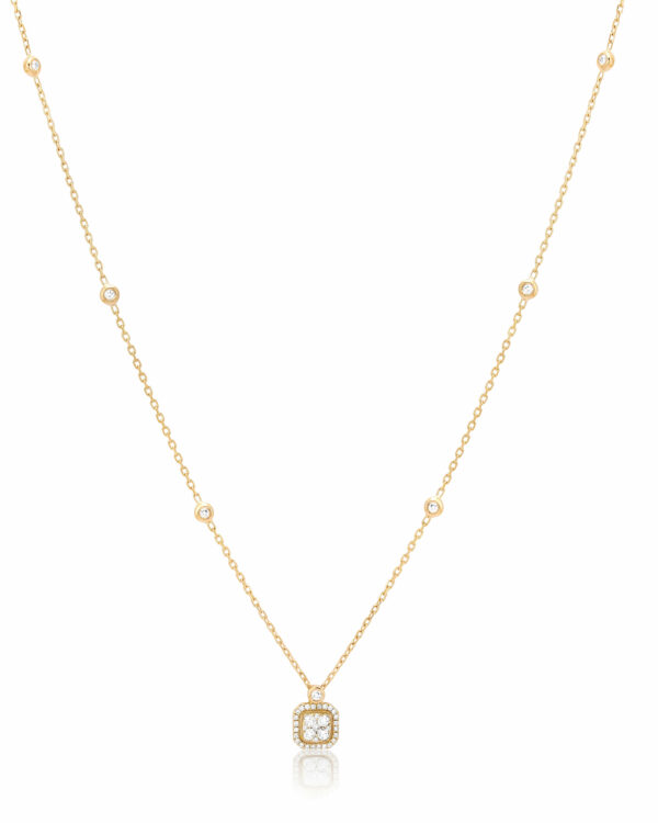 Halo Square Pendant