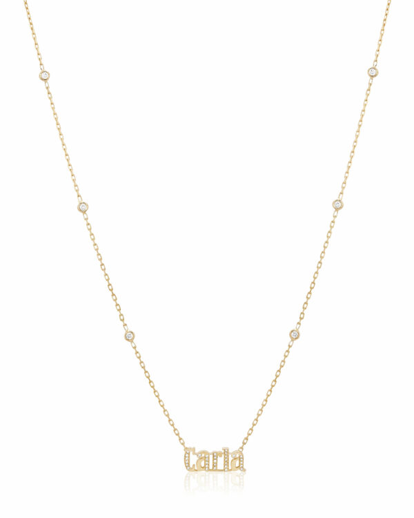 Custom Name Pendant Diamond Chain