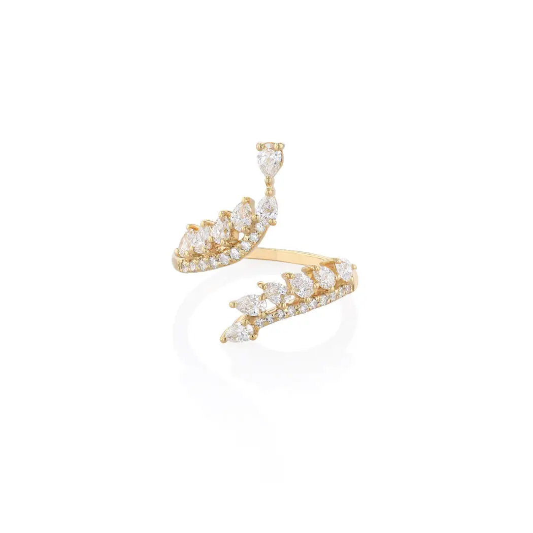 Oriental Leaves Ring