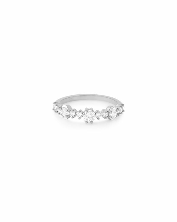Three Stud Band Ring
