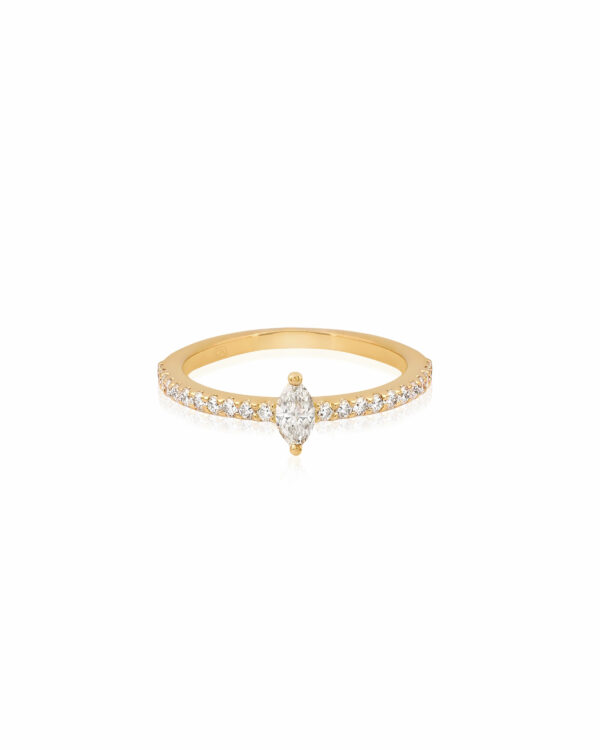 Single Marquise Band Small Ring
