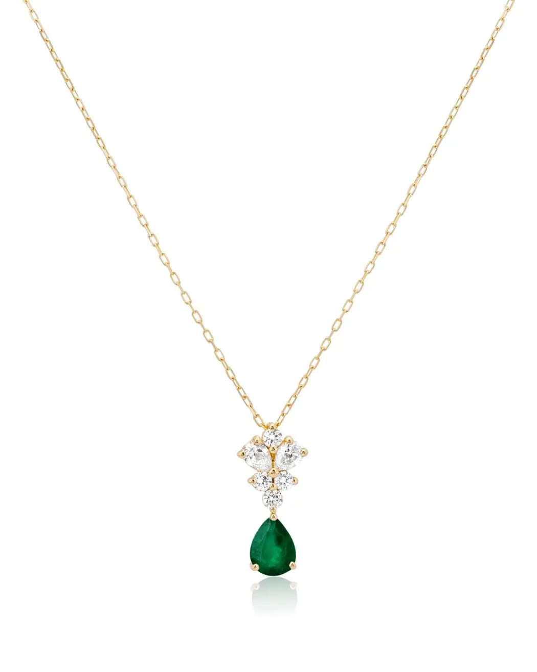 Petals Emerald Pendant