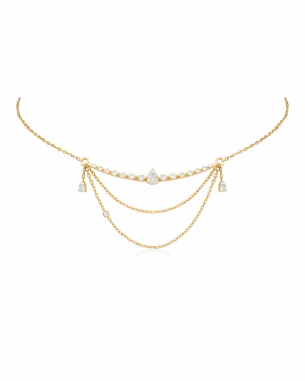 Pear Crescent Pendant