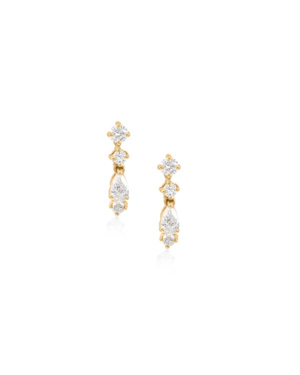 Fancy Stackable Short Drop Earrings