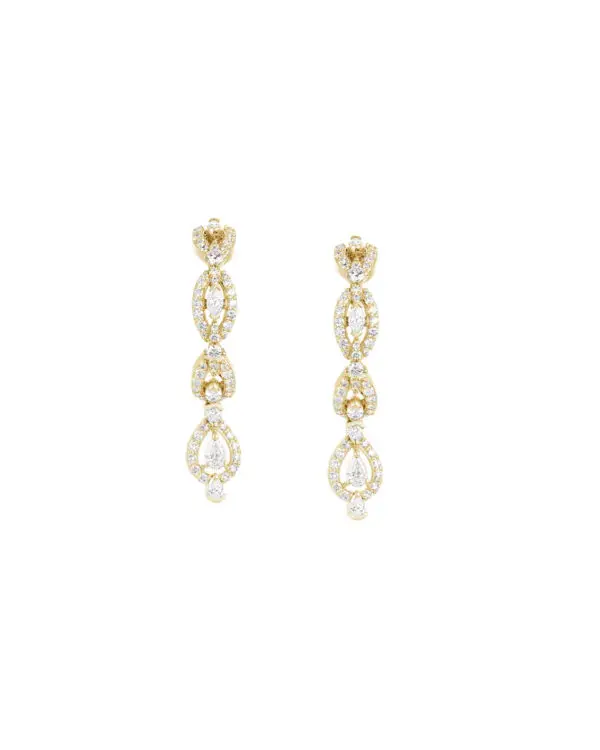 Mystic Marquise Hoop Earrings w/ Drop